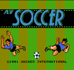 AV Soccer Title Screen